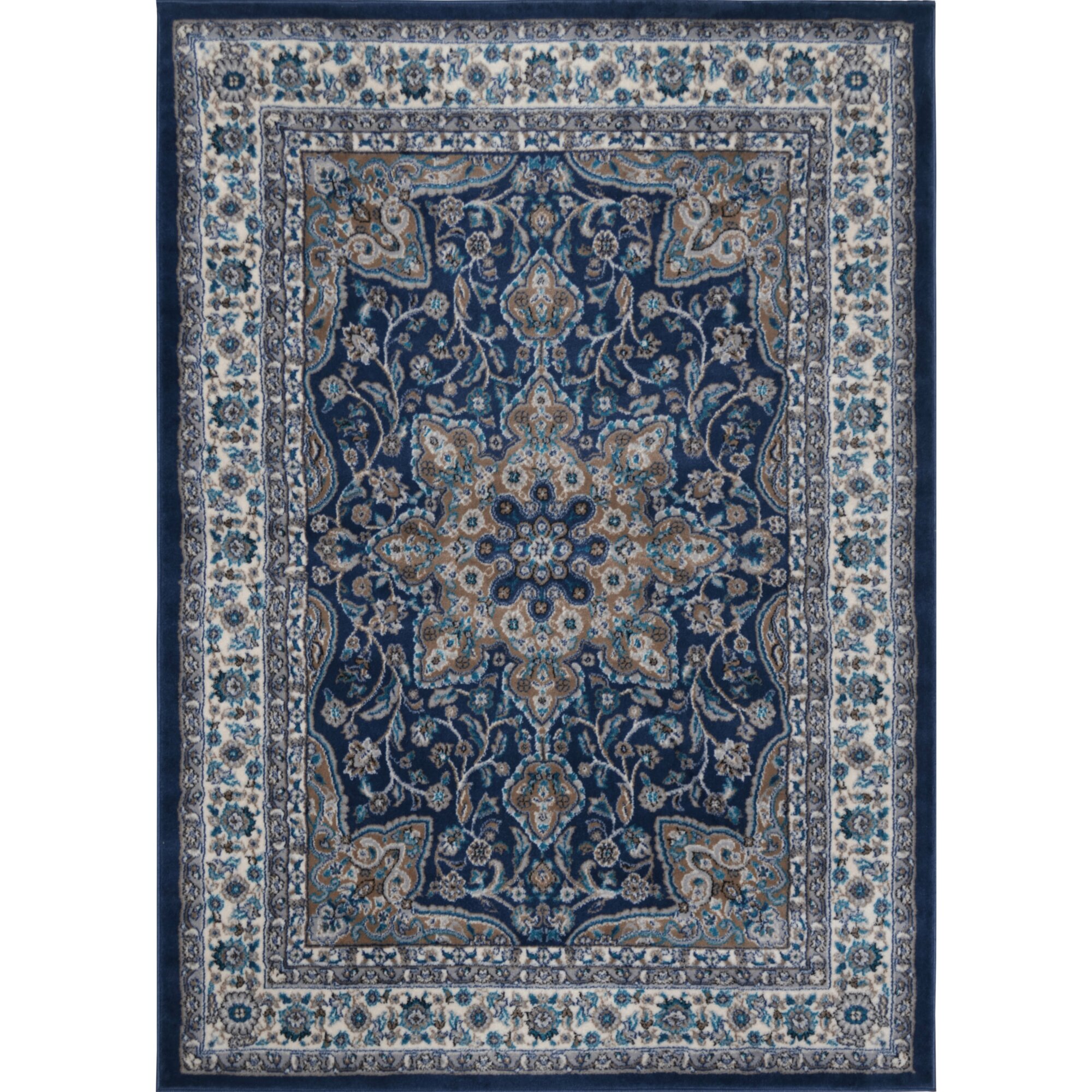 Andover Mills Tremont Fuller Navy Blue/Brown Area Rug & Reviews